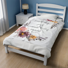 Load image into Gallery viewer, Fearfully and Wonderfully Made  Plush Blanket