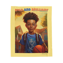 Load image into Gallery viewer, Bold and Brilliant Plush Blanket