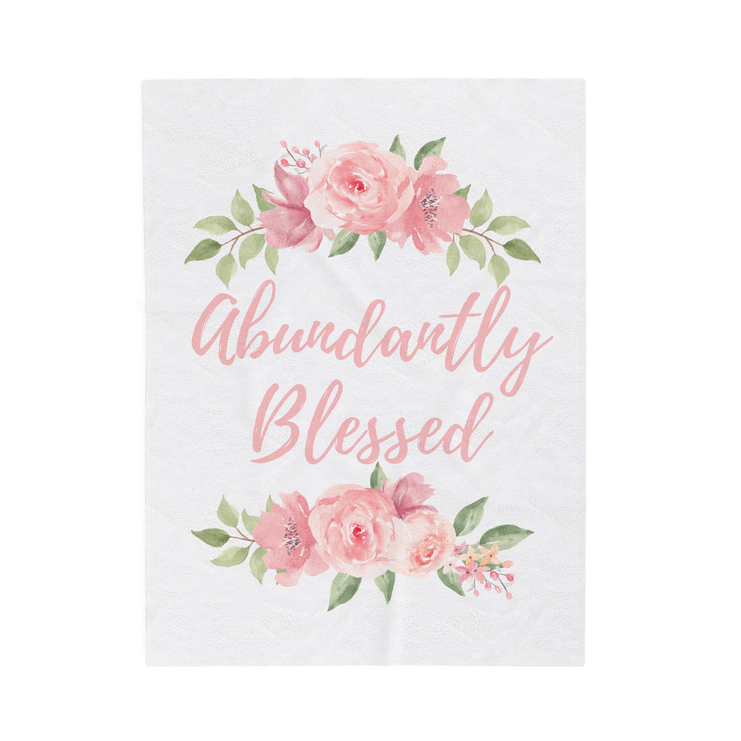 Abundantly Blessed Plush Blanket