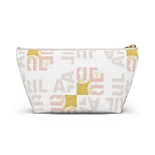 Load image into Gallery viewer, A Touch of Blush and Gold Accessory Pouch