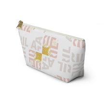 Load image into Gallery viewer, A Touch of Blush and Gold Accessory Pouch