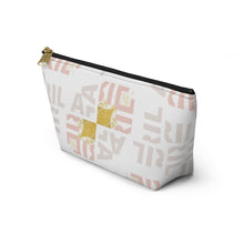 Load image into Gallery viewer, A Touch of Blush and Gold Accessory Pouch