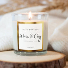 Load image into Gallery viewer, WARM &amp; COZY Premium Soy Candle
