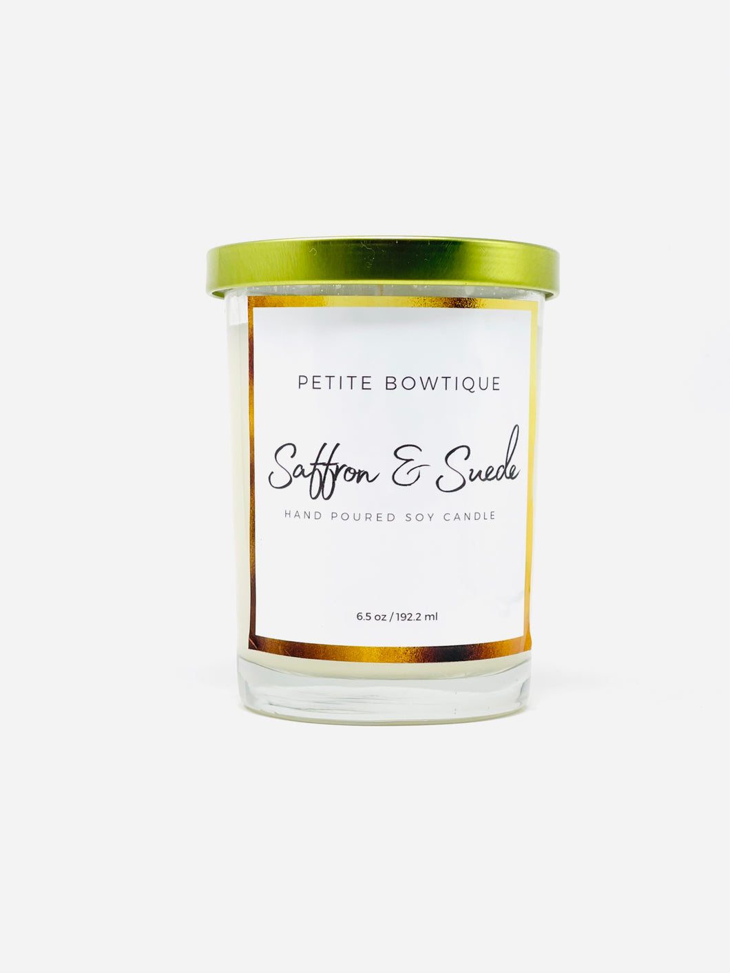 SAFFRON & SUEDE Premium Soy Candle
