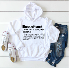 Load image into Gallery viewer, BLACKNIFICENT UNISEX HOODIE
