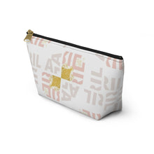 Load image into Gallery viewer, A Touch of Blush and Gold Accessory Pouch
