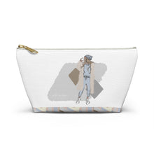 Load image into Gallery viewer, FALL FABULOUS Accessory Pouch w T-bottom
